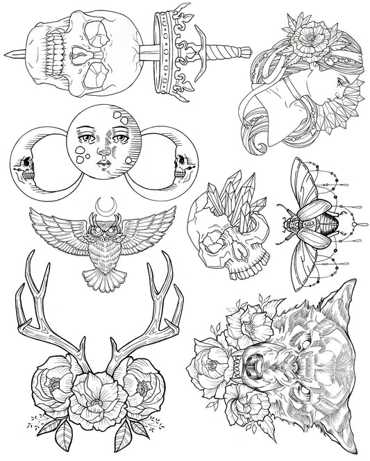 Wendy Ortiz Tattoo Flash - First Edition